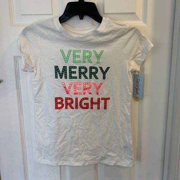 Cat & Jack Other - Very Merry Very Bright Christmas Tee